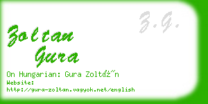 zoltan gura business card